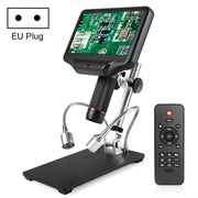 Revisione industriale del microscopio digitale 3D da 7 pollici, perito di orologi e gioielli, EU Plug, US Plug