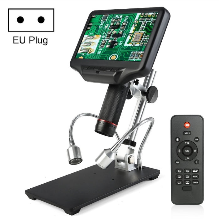 Revisione industriale del microscopio digitale 3D da 7 pollici, perito di orologi e gioielli, EU Plug, US Plug