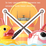 Set di giocattoli per giochi d'acqua estivi con stazione di pesca rotante per ciclo elettrico educativo per bambini, Green 6 Ducks, Pink 6 Ducks, Green 3 Fish 3 Ducks, Pink 3 Fish 3 Ducks