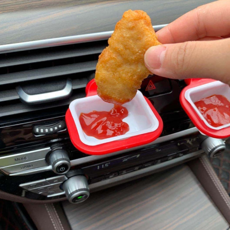 3 PCS Car Sauce Rack Ketchup Fries Box condimento, consegna colore casuale, Car Seasoning Box