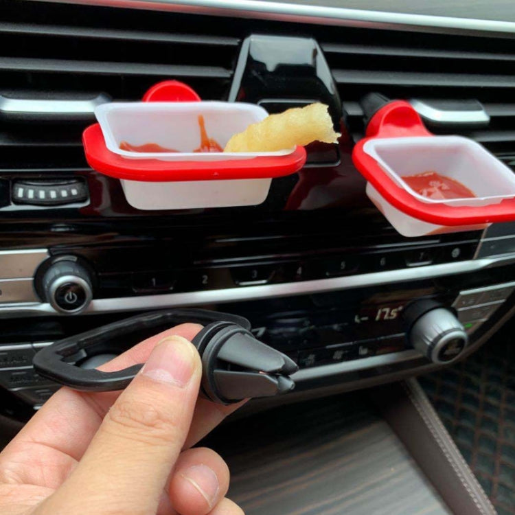 3 PCS Car Sauce Rack Ketchup Fries Box condimento, consegna colore casuale, Car Seasoning Box