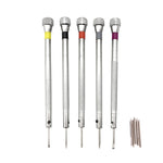 2 set di strumenti per la riparazione di orologi, occhiali, cacciaviti per computer, stile:, 5 in 1 White Bits, 5 in 1 Black Bits