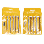 2 set di strumenti per la riparazione di orologi, occhiali, cacciaviti per computer, stile:, 5 in 1 White Bits, 5 in 1 Black Bits