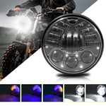 Faro anteriore per moto Angel Eye Matrix con alloggiamento in alluminio da 5,75 pollici