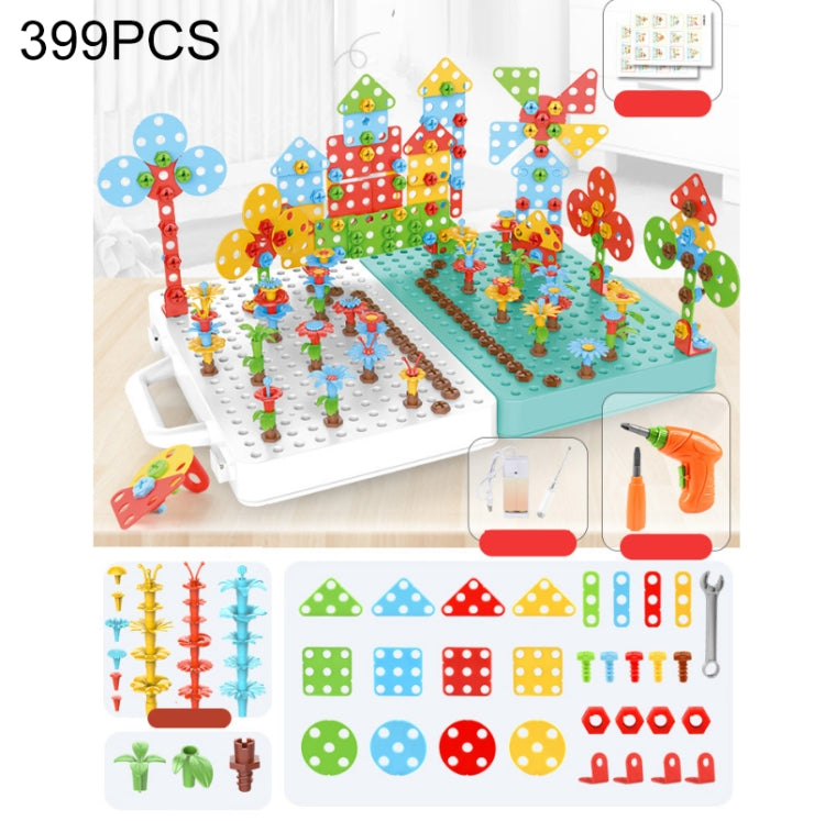 Cassetta degli attrezzi per assemblaggio manuale di giocattoli per trapano elettrico per serraggio a vite per bambini, Stile:, 2D Plane + Manual Drill (188 PCS), 2D Plane + Electric Drill (189 PCS), 3D + Manual Drill (275 PCS)                          ...
