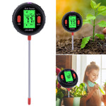 Misuratore multifunzione suolo 5 in 1 pH umidità temperatura