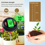 Misuratore multifunzione suolo 5 in 1 pH umidità temperatura