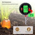 Misuratore multifunzione suolo 5 in 1 pH umidità temperatura