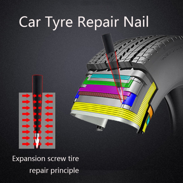 Q412 Corredo di riparazione della gomma di emergenza del chiodo di riparazione della gomma dell'automobile, Tire Repair Kit