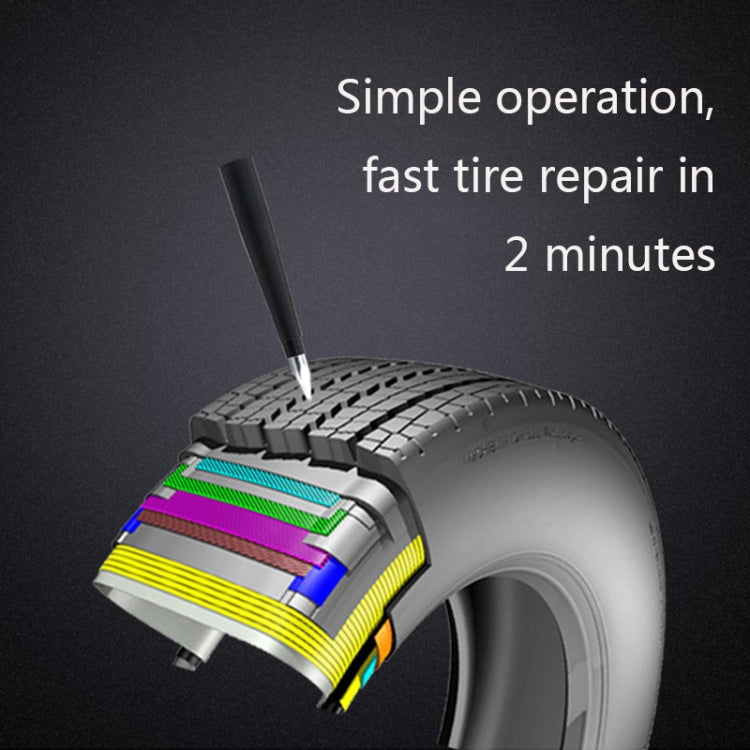 Q412 Corredo di riparazione della gomma di emergenza del chiodo di riparazione della gomma dell'automobile, Tire Repair Kit