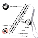Torcia USB in linea Modello laser Bastone per gatti divertenti Forniture per animali domestici giocattolo per gatti divertenti, Funny Cat Stick