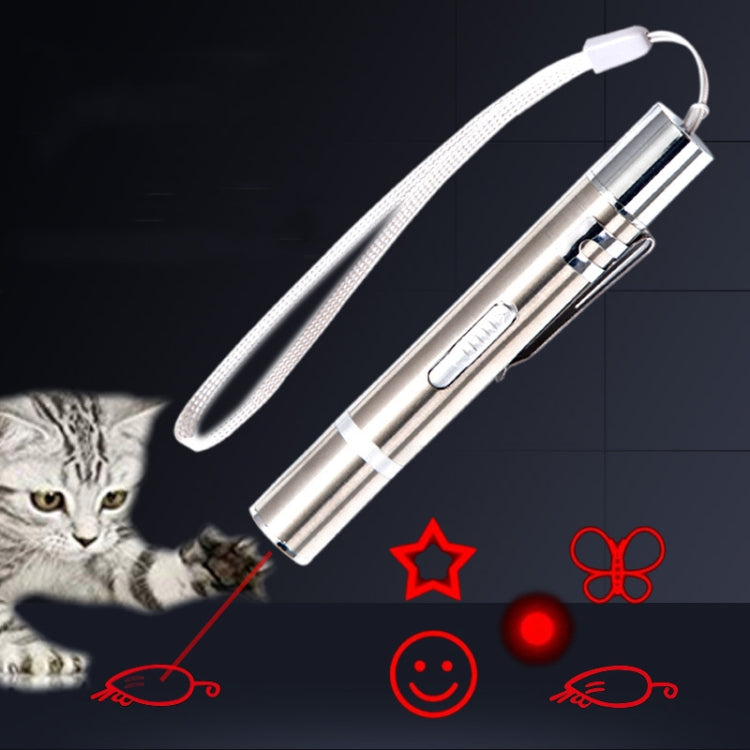 Torcia USB in linea Modello laser Bastone per gatti divertenti Forniture per animali domestici giocattolo per gatti divertenti, Funny Cat Stick