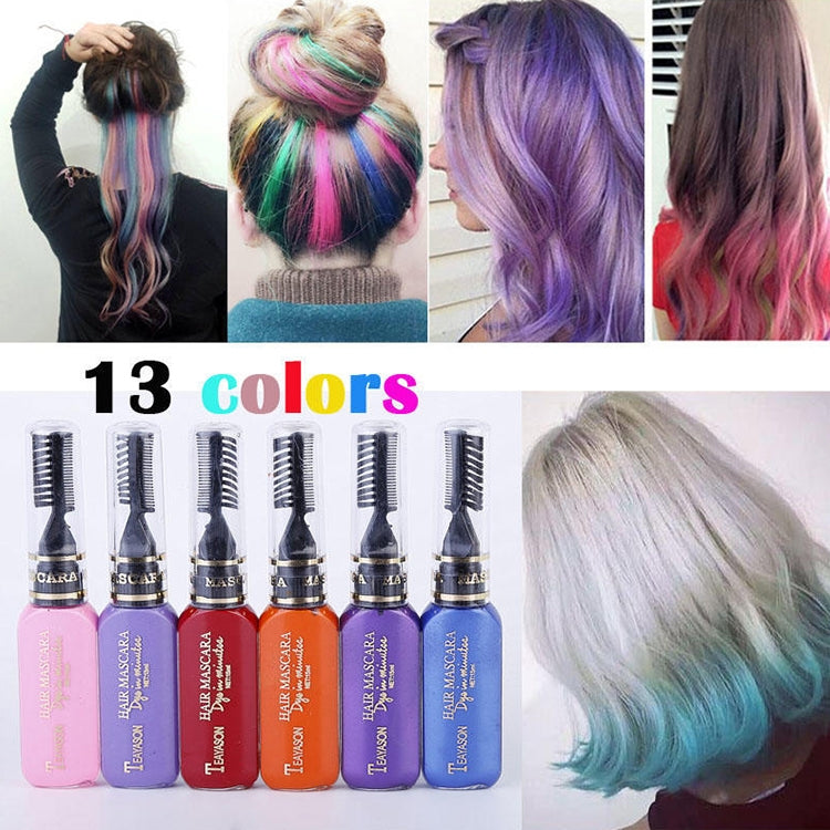Tintura per capelli temporanea per capelli una tantum Tintura per capelli non tossica fai-da-te Mascara Crema colorante per capelli