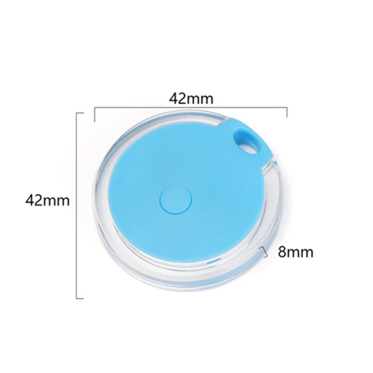 2 pezzi rotondi Bluetooth anti-smarrimento chiave del telefono cellulare allarme bidirezionale per la ricerca di oggetti