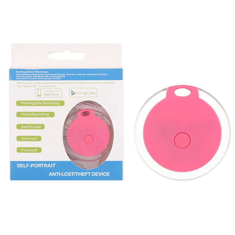 2 pezzi rotondi Bluetooth anti-smarrimento chiave del telefono cellulare allarme bidirezionale per la ricerca di oggetti