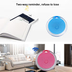 2 pezzi rotondi Bluetooth anti-smarrimento chiave del telefono cellulare allarme bidirezionale per la ricerca di oggetti