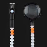 Stazione di saldatura a sei ganasce in lega di alluminio Banco da lavoro per saldatura e manutenzione di prodotti elettronici, SN6SB With Flashlight (Blue), SN6SB With Flashlight (White), SS6LM-BE99 Plug-in (Blue), SS6LM-WE99 Plug-in (White)