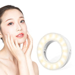 Luce anello LED selfie USB ricaricabile per smartphone