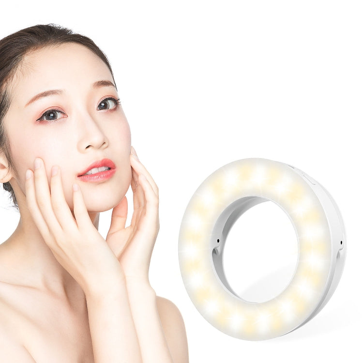 Luce anello LED selfie USB ricaricabile per smartphone