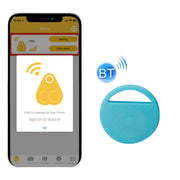 HYC-S9 2 pz Localizzatore di oggetti Bluetooth rotondo Localizzatore di localizzazione del telefono cellulare Allarme bidirezionale anti-smarrimento, Black, White, Blue, Green, Pink, Red