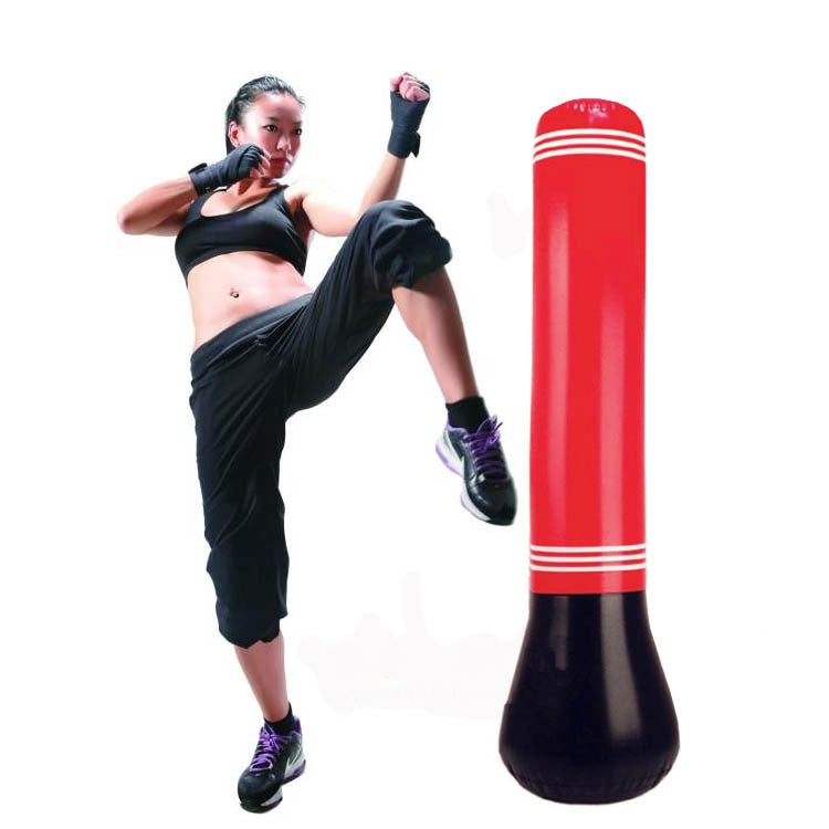 Sacco da boxe gonfiabile in PVC altezza 1,5 m