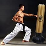 Colonna da boxe gonfiabile verticale spessa per sacco da boxe gonfiabile per bambini adulti in PVC, altezza: 1,6 m, 1.6m Gold