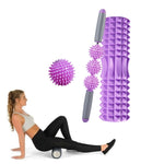 Set di colonne per yoga con rulli per rilassamento muscolare cavo in schiuma Eva 3 in 1, lunghezza:, 33cm (Blue Crescent), 33cm (Pink Crescent ), 33cm  (Purple Crescent ), 45cm (Pink Crescent), 45cm (Purple Crescent ), 45cm (Blue Crescent)             ...