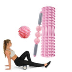 Set di colonne per yoga con rulli per rilassamento muscolare cavo in schiuma Eva 3 in 1, lunghezza:, 33cm (Blue Crescent), 33cm (Pink Crescent ), 33cm  (Purple Crescent ), 45cm (Pink Crescent), 45cm (Purple Crescent ), 45cm (Blue Crescent)             ...