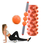 Set di colonne per yoga con rulli per rilassamento muscolare cavo in schiuma Eva 3 in 1, lunghezza:, 33cm (Blue Crescent), 33cm (Pink Crescent ), 33cm  (Purple Crescent ), 45cm (Pink Crescent), 45cm (Purple Crescent ), 45cm (Blue Crescent)             ...