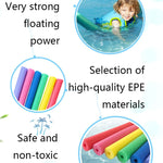 Bastone da nuoto bendato da 3 pezzi Bastone da nuoto Bastone da galleggiamento Bastone in schiuma EPE Bastone in cotone perlato, consegna colore casuale, 150 x 6.5cm (Hollow), 150 x 6.5cm (Solid), 130 x 7cm (Solid)
