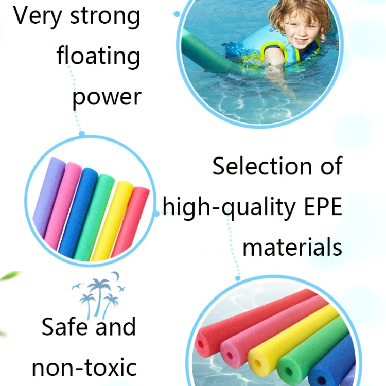Bastone da nuoto bendato da 3 pezzi Bastone da nuoto Bastone da galleggiamento Bastone in schiuma EPE Bastone in cotone perlato, consegna colore casuale, 150 x 6.5cm (Hollow), 150 x 6.5cm (Solid), 130 x 7cm (Solid)