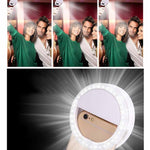 Torcia LED ad anello per smartphone con luce selfie
