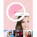 Torcia LED ad anello per smartphone con luce selfie