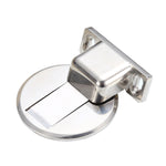 Fermaporta magnetico potente e silenzioso con aspirazione non perforata in lega di zinco da 2 pezzi, Red Ancient, Brushed Steel, Black, White, Yellow, Bright Gold, Bronze
