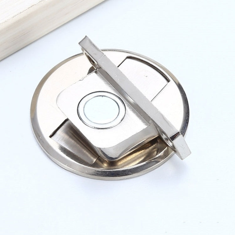 Fermaporta magnetico potente e silenzioso con aspirazione non perforata in lega di zinco da 2 pezzi, Red Ancient, Brushed Steel, Black, White, Yellow, Bright Gold, Bronze