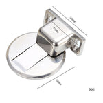 Fermaporta magnetico potente e silenzioso con aspirazione non perforata in lega di zinco da 2 pezzi, Red Ancient, Brushed Steel, Black, White, Yellow, Bright Gold, Bronze