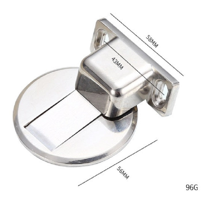 Fermaporta magnetico potente e silenzioso con aspirazione non perforata in lega di zinco da 2 pezzi, Red Ancient, Brushed Steel, Black, White, Yellow, Bright Gold, Bronze