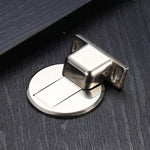 Fermaporta magnetico potente e silenzioso con aspirazione non perforata in lega di zinco da 2 pezzi, Red Ancient, Brushed Steel, Black, White, Yellow, Bright Gold, Bronze