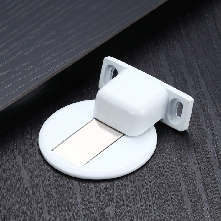 Fermaporta magnetico potente e silenzioso con aspirazione non perforata in lega di zinco da 2 pezzi, Red Ancient, Brushed Steel, Black, White, Yellow, Bright Gold, Bronze