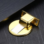 Fermaporta magnetico potente e silenzioso con aspirazione non perforata in lega di zinco da 2 pezzi, Red Ancient, Brushed Steel, Black, White, Yellow, Bright Gold, Bronze