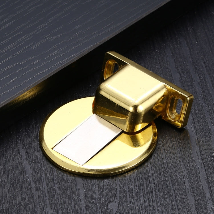 Fermaporta magnetico potente e silenzioso con aspirazione non perforata in lega di zinco da 2 pezzi, Red Ancient, Brushed Steel, Black, White, Yellow, Bright Gold, Bronze