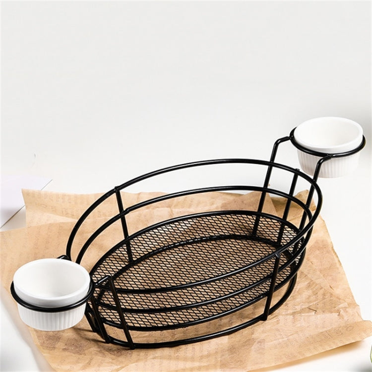 Cestino portaoggetti portatile per frutta in ferro battuto, pane, patatine fritte, snack fritti, cestino portatile, Double Cup Egg-shaped, Double Cup Round, Single Cup Boat, Square Short Basket, Rectangular Short Basket, Large Round Wire, Small Round W...