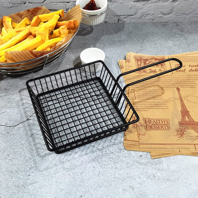 Cestino portaoggetti portatile per frutta in ferro battuto, pane, patatine fritte, snack fritti, cestino portatile, Double Cup Egg-shaped, Double Cup Round, Single Cup Boat, Square Short Basket, Rectangular Short Basket, Large Round Wire, Small Round W...