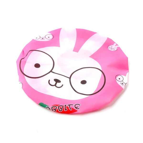 Cuffia protettiva per capelli con fascia elastica in pizzo per sauna, 3 pezzi, 3 PCS Yellow Duck, 3 PCS Blue Elephant, 3 PCS Grey Panda, 3 PCS Pink Rabbit, 3 PCS Lion