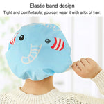Cuffia protettiva per capelli con fascia elastica in pizzo per sauna, 3 pezzi, 3 PCS Yellow Duck, 3 PCS Blue Elephant, 3 PCS Grey Panda, 3 PCS Pink Rabbit, 3 PCS Lion
