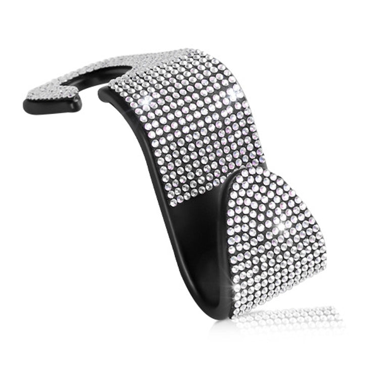 Ganci per sedili posteriori per auto da 3 pezzi Ganci multifunzione tempestati di diamanti per seggiolini auto, White Diamond, Colorful Diamond, Black Diamond, Blue Diamond, Emerald, Gray Diamond, Pink Diamond, Red Diamond
