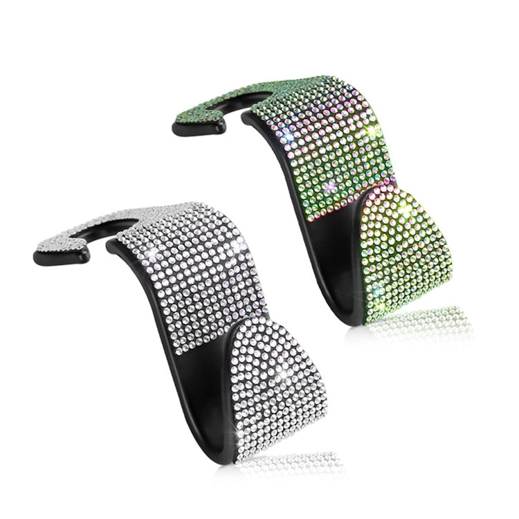 Ganci per sedili posteriori per auto da 3 pezzi Ganci multifunzione tempestati di diamanti per seggiolini auto, White Diamond, Colorful Diamond, Black Diamond, Blue Diamond, Emerald, Gray Diamond, Pink Diamond, Red Diamond