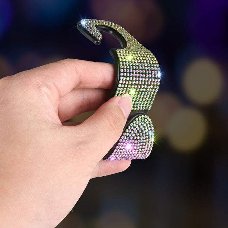Ganci per sedili posteriori per auto da 3 pezzi Ganci multifunzione tempestati di diamanti per seggiolini auto, White Diamond, Colorful Diamond, Black Diamond, Blue Diamond, Emerald, Gray Diamond, Pink Diamond, Red Diamond