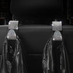 Ganci per sedili posteriori per auto da 3 pezzi Ganci multifunzione tempestati di diamanti per seggiolini auto, White Diamond, Colorful Diamond, Black Diamond, Blue Diamond, Emerald, Gray Diamond, Pink Diamond, Red Diamond