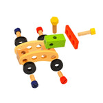 Simulazione in legno Giocattoli fai-da-te per cassetta degli attrezzi per bambini Giocattoli per la prima educazione della casa dei giochi, Cartoon Toolbox Toys